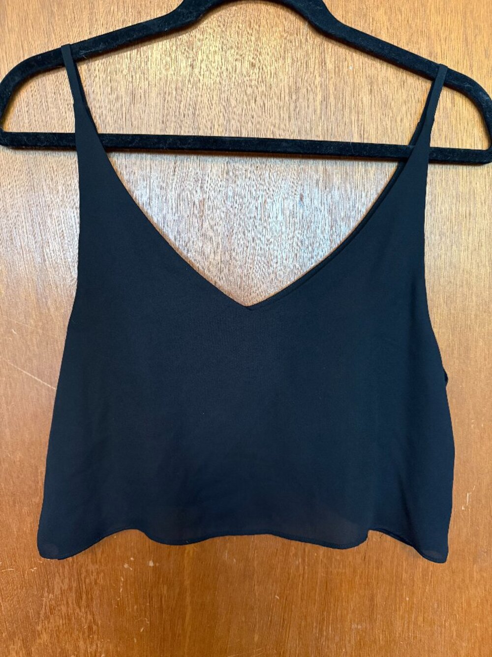 Black Crop Blouse